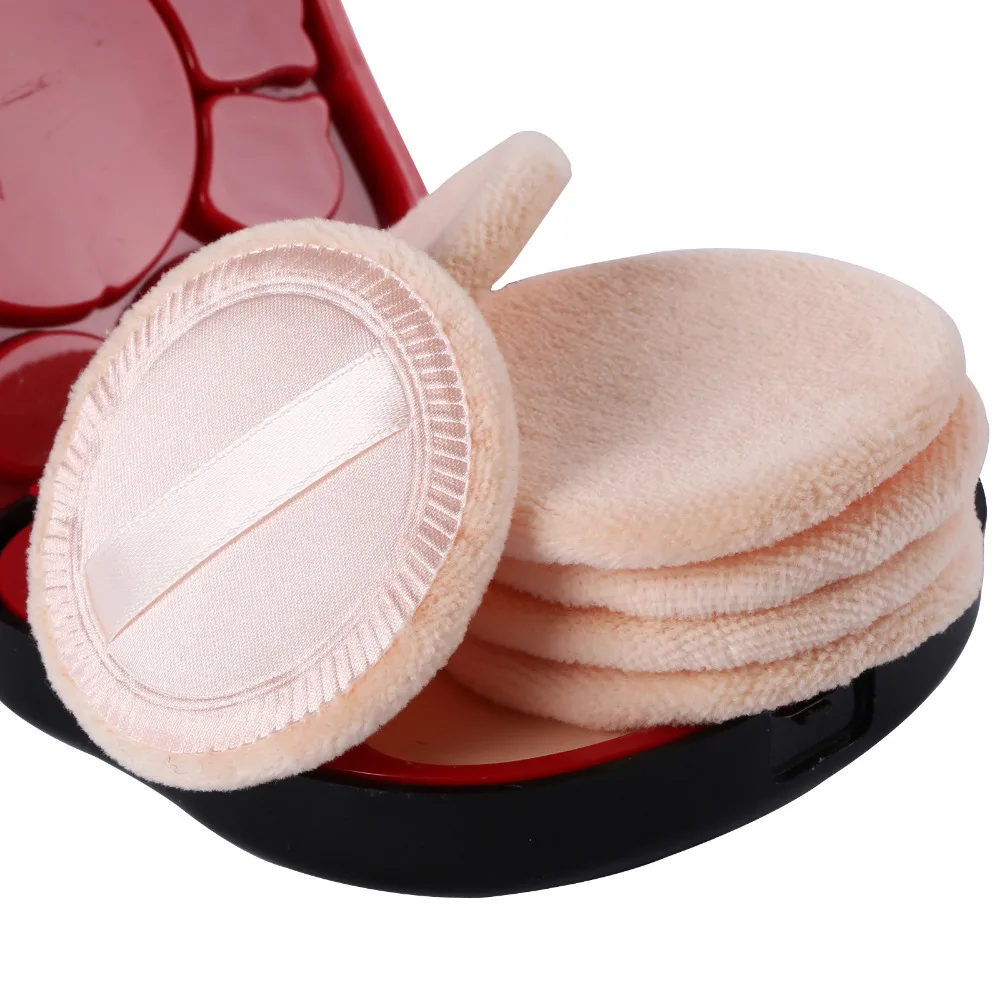 

2Pcs Cotton Dry Makeup Powder p uff Women Facial Soft Powder p uff Beauty Foundation Cosmetic Make-up tool