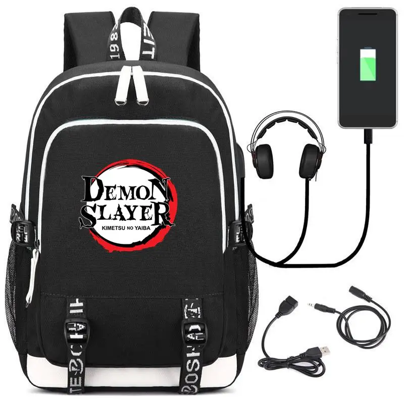 

New Demon Slayer: Kimetsu no Yaiba Backpack Shoulder Bag Women Men Travel Bags Cosplay Kids Teens Student School Bags Bookbag