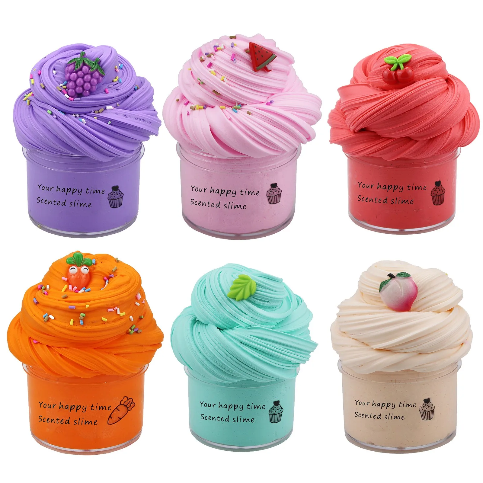 

DIY Modeling Clay Rainbow Cotton Cloud Slime Fluffy Mud Stress Relief Kids Learning Educational Toy Plasticine Kit Slime Kid Toy