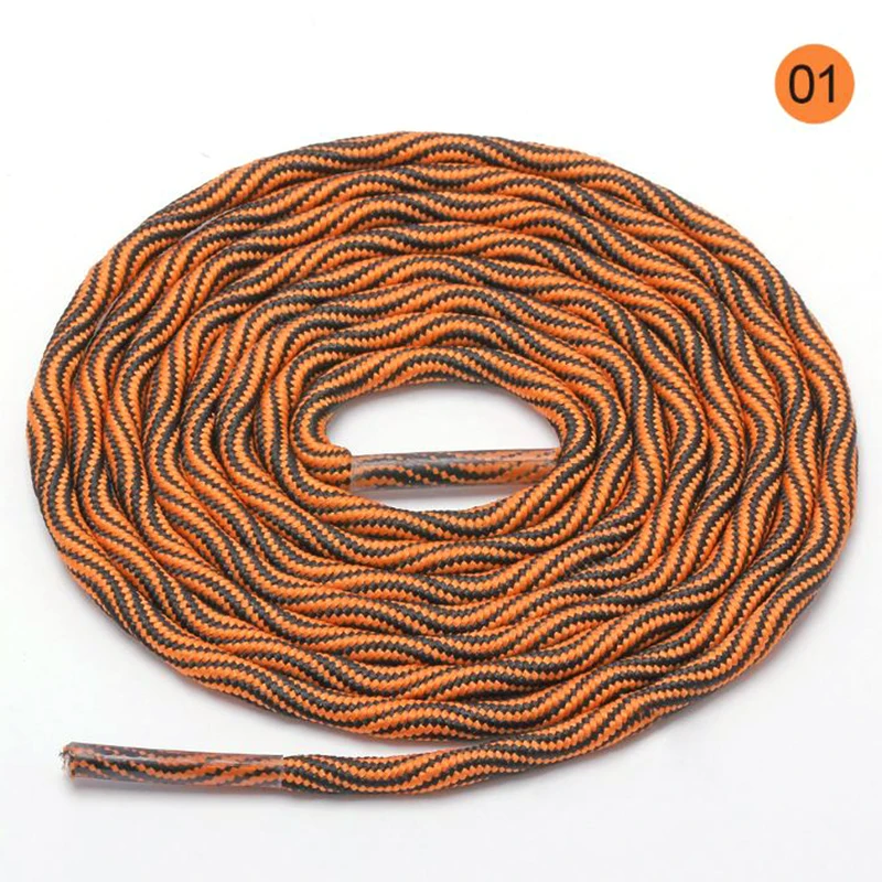 1 пара уличных спортивных круглых шнурков с волнистым узором для пеших прогулок