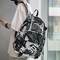 harajuku girl male school bag female graffiti print men backpack women book boy bag nylon ladies fashion laptop backpack student