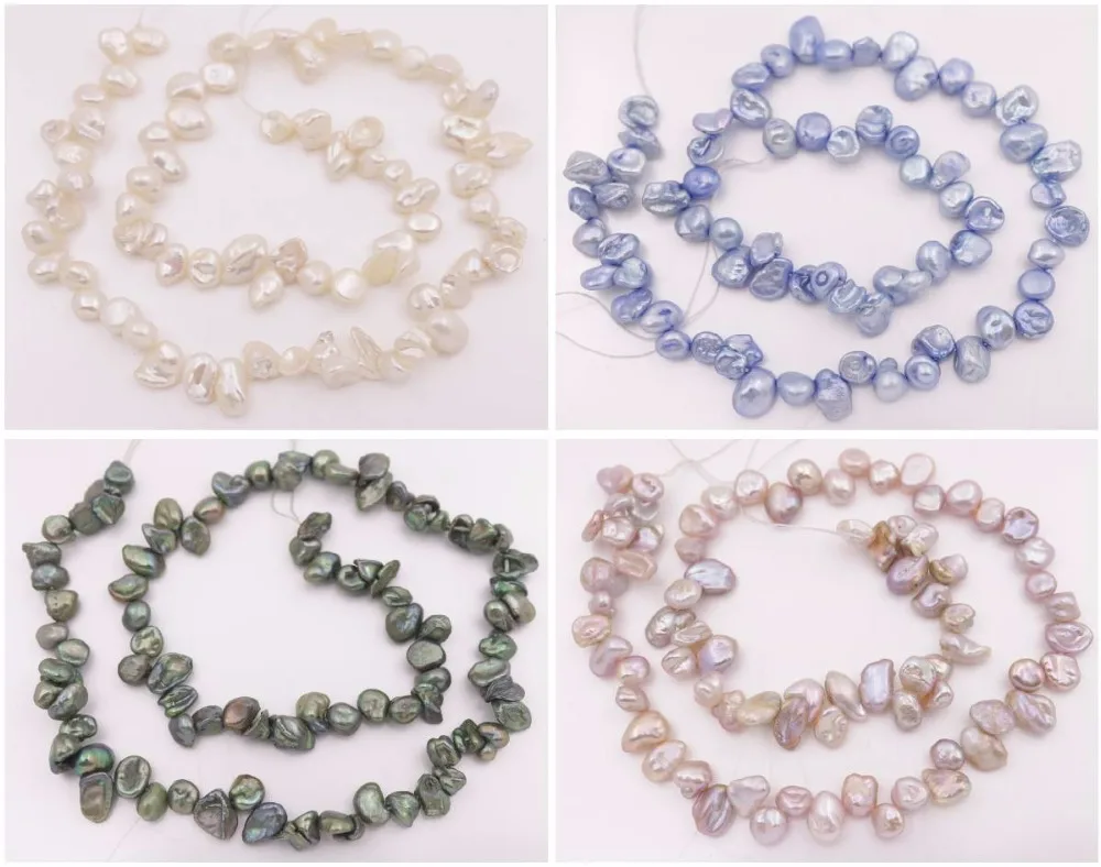 6 мм 9 натуральный барочный жемчуг Кеши жемчужные бусины 15 &quotдля изготовления