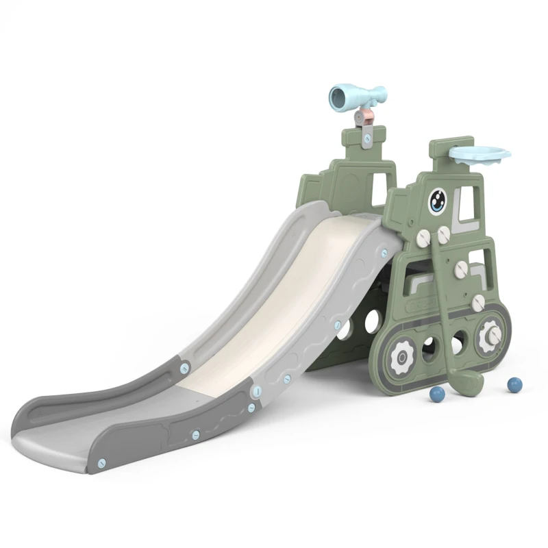 

Ruizhi Children Excavator Slide Thickening Plastic Tank Slide Home Indoor Playground Kindergarten Kids Outdoor Sport Toys RZ1247