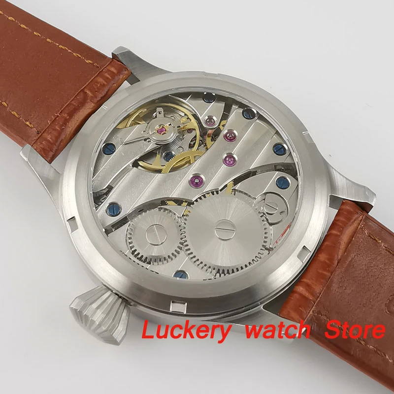 

Corgeut 44mm Men mechanical watch sapphire glass 17 jewels 6497 Manual movement luxury Manual watches