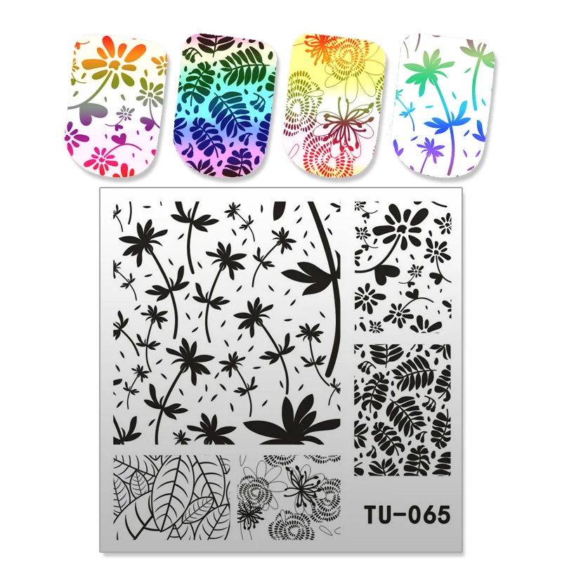 Новинка 1 шт. штампованные пластины для конского маникюра лак ногтей украшения