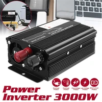car inverter 12v24v 220v 3000w voltage converter usb voltage transformer dc 12v24v to ac 220v solar power inverter for car