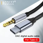 ! Кабель ACCEZZ DAC USB Type C Aux3,5 мм Jack автомобильный аудиоадаптер AUX USB-C кабель для Samsung S8 S9 S10 Google Plxel 2 3 провод АЦП