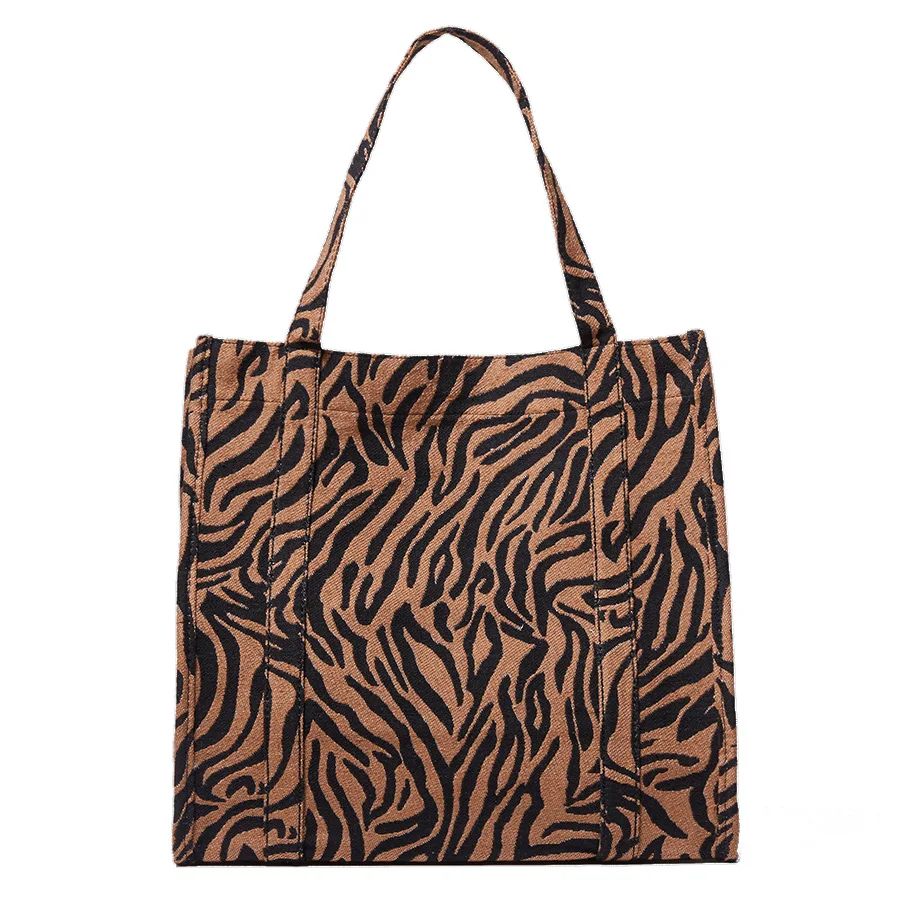 

Barabum New Large Capacity Leopard Single Shoulder Tote Bag for Autumn and Winter