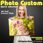 TINMI ARTS выливаемый клей 5D AB алмазная живопись фотографии на заказ полная мозаика картина Стразы Вышивка DIY искусство подарок