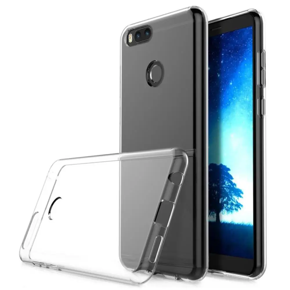 Прозрачный силиконовый чехол Чехлы для Xiaomi Mi A1 5X Мягкий ТПУ мобильный телефон