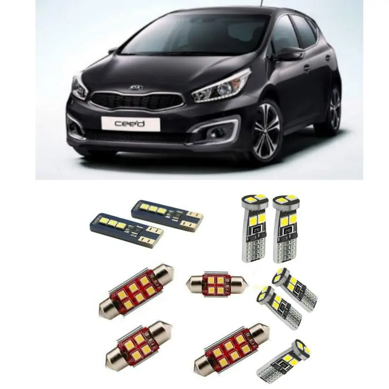 

Car Accessories Car Led Interior Light Kit For Kia Ceed 2 mk2 2012 - 2018 Error Free White 6000K Super Bright