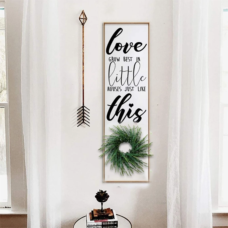 

Artificial Greenery Grass Wreath Spring Summer Door Garland Front Door Window Wreath Wedding Hanging Ornament Home Decor