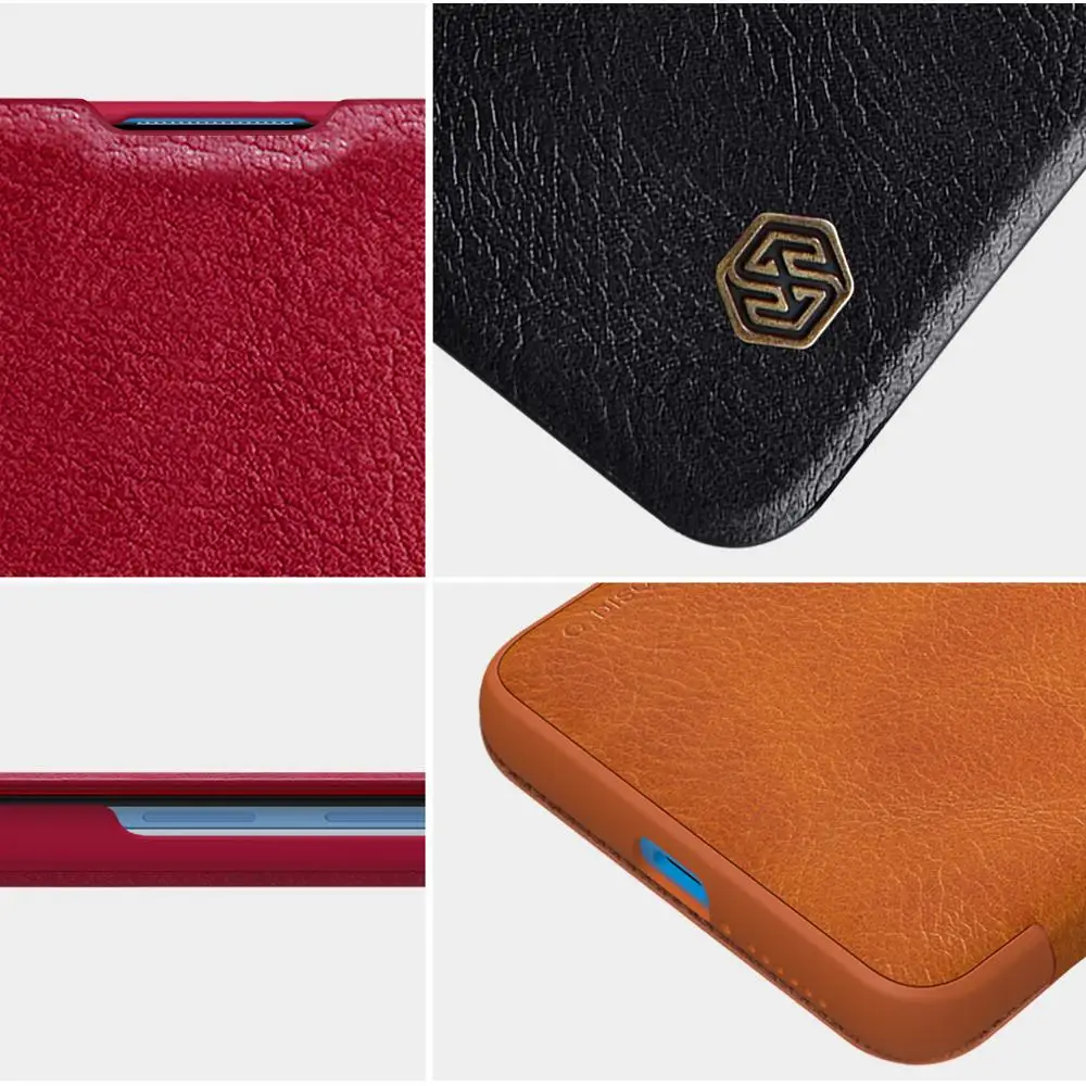 Nillkin для Xiaomi POCO X3 NFC M3 Mi 11 10T Lite 5G A3 чехол мягкий из натуральной кожи с откидной