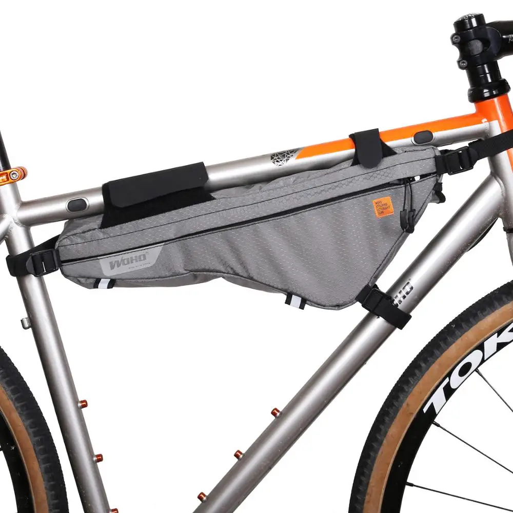 WOHO "XTOURING" BIKEPACKING Сверхлегкая Рама Сумка железный серый, велосипедные сумки для MTB дорожный