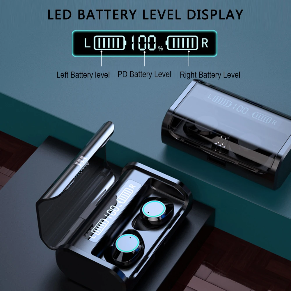 G06 Bluetooth наушники True Беспроводной 5 0 наушники-вкладыши TWS с в-ухо IPX6