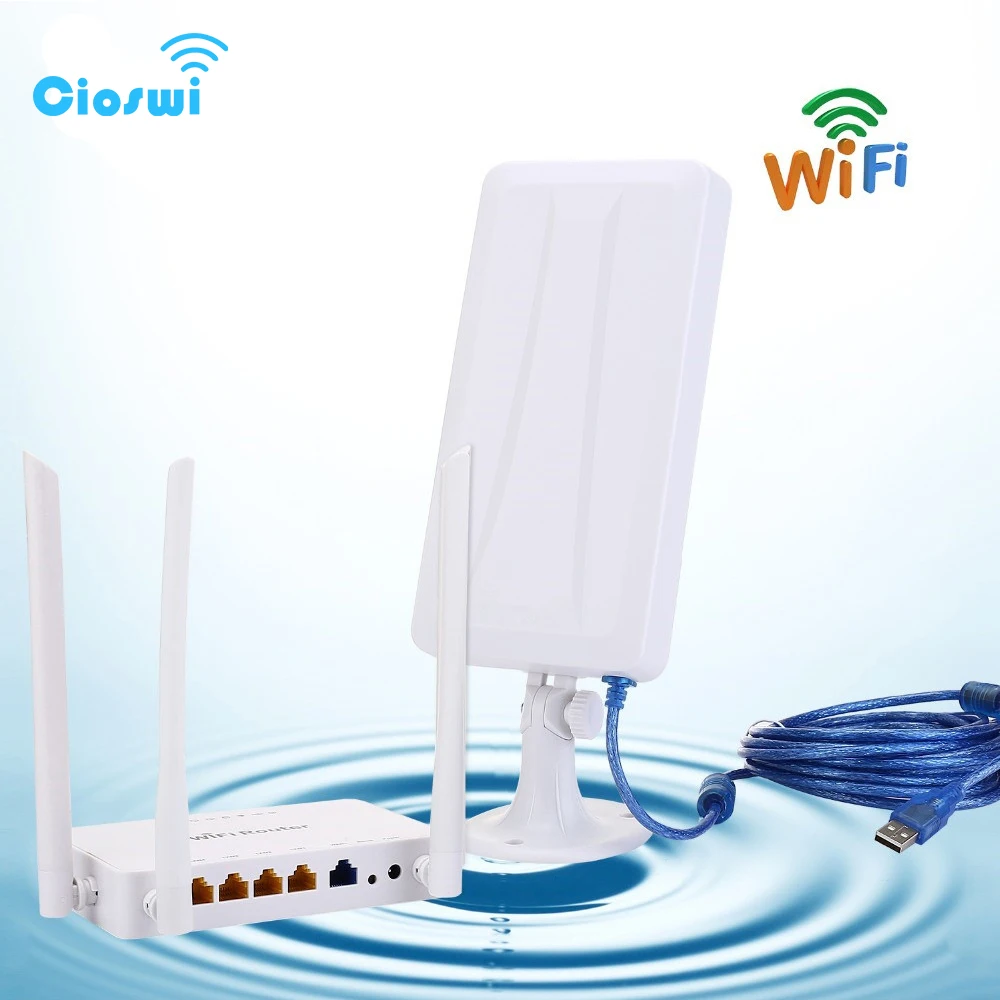 Беспроводной USB-адаптер 150 Мбит/с Wi-Fi-адаптер большого радиуса действия мощностью
