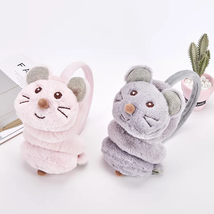 Новинка 2019 милые детские наушники с мышкой зимние аксессуары для детей новые