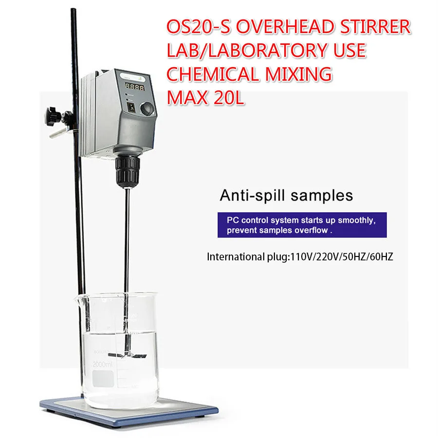 20L светодиодный цифровой электрический лабораторный смеситель накладные