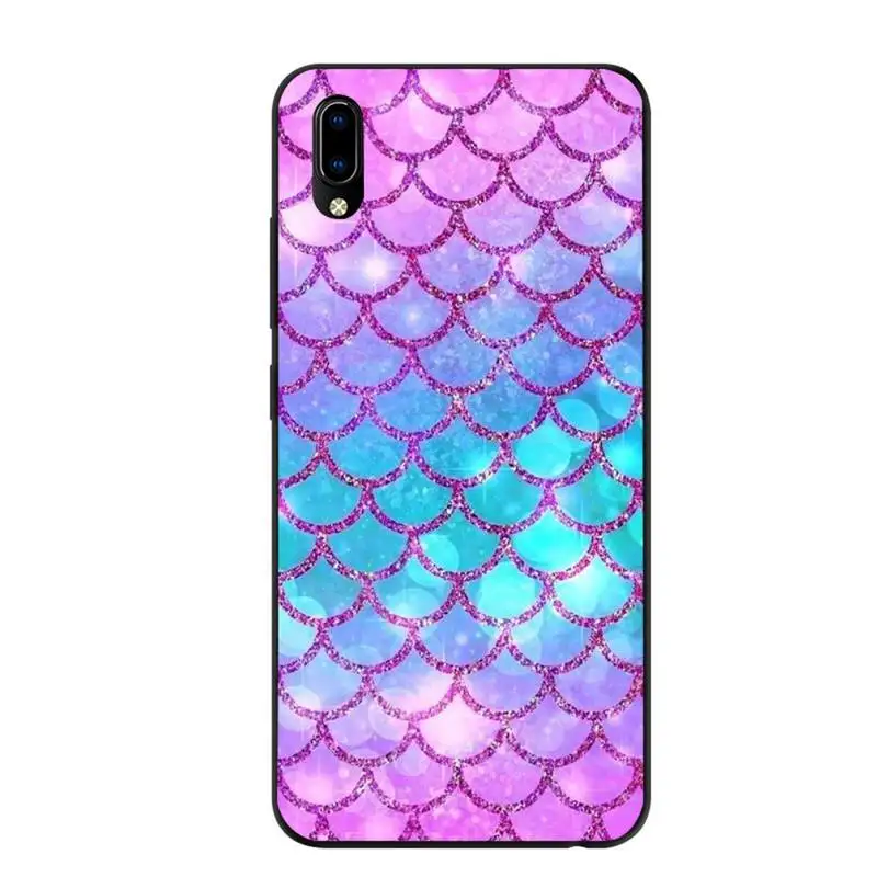 

Mermaid Tail Scale Phone Case For Samsung A20s A30S A31 A40 A50S A51 A70 A71 A80 Black Soft nax fundas cover