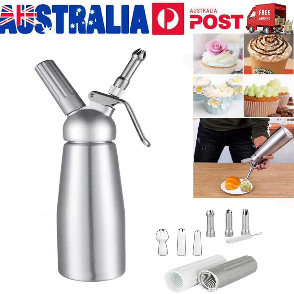 

Professional Whipped Cream Dispenser Aluminium Cream Whipper Dessert Tools 500ml