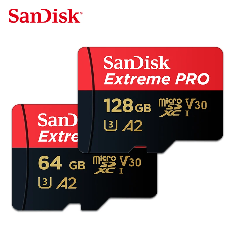 

SanDisk Extreme PRO Micro SD Card 128GB 64GB 32GB 512GB 256G 400G Micro SD 128gb Flash Memory Card SD U3 4K V30 Microsd TF Cards