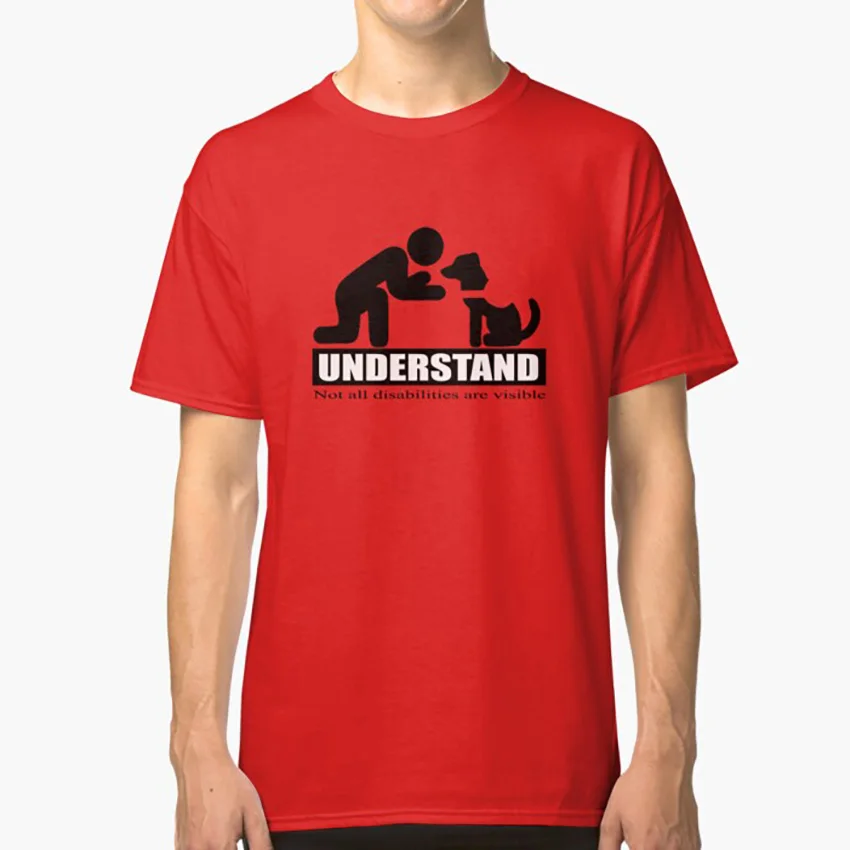 Понимание видимость не всех невидимых элементов (сервисная собака) футболка