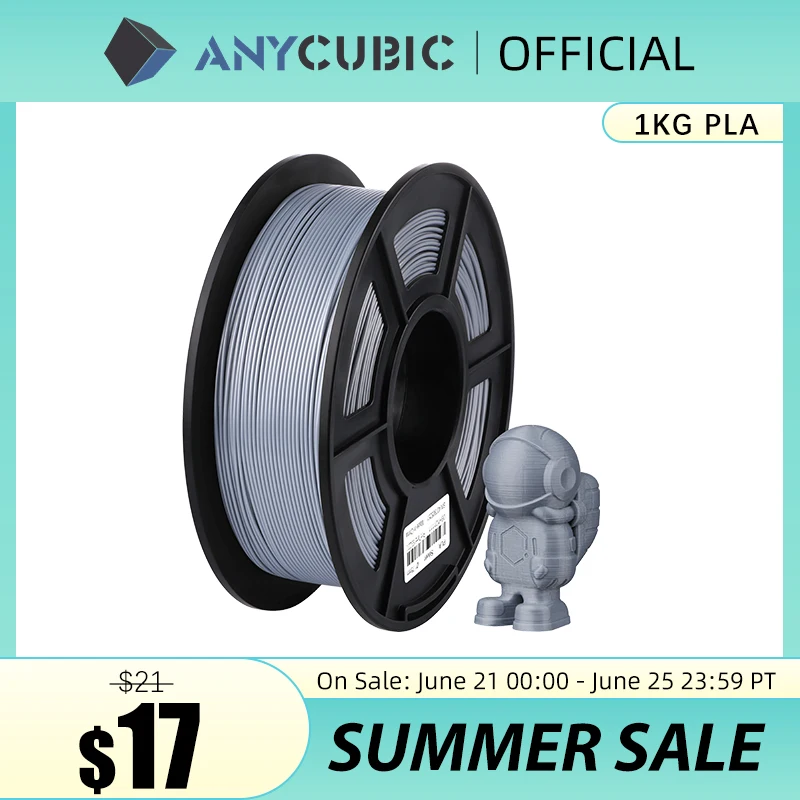 ANYCUBIC PLA нити 1 75 мм Пластик для 3D принтеры кг/рулон аккуратная катушка не путать с