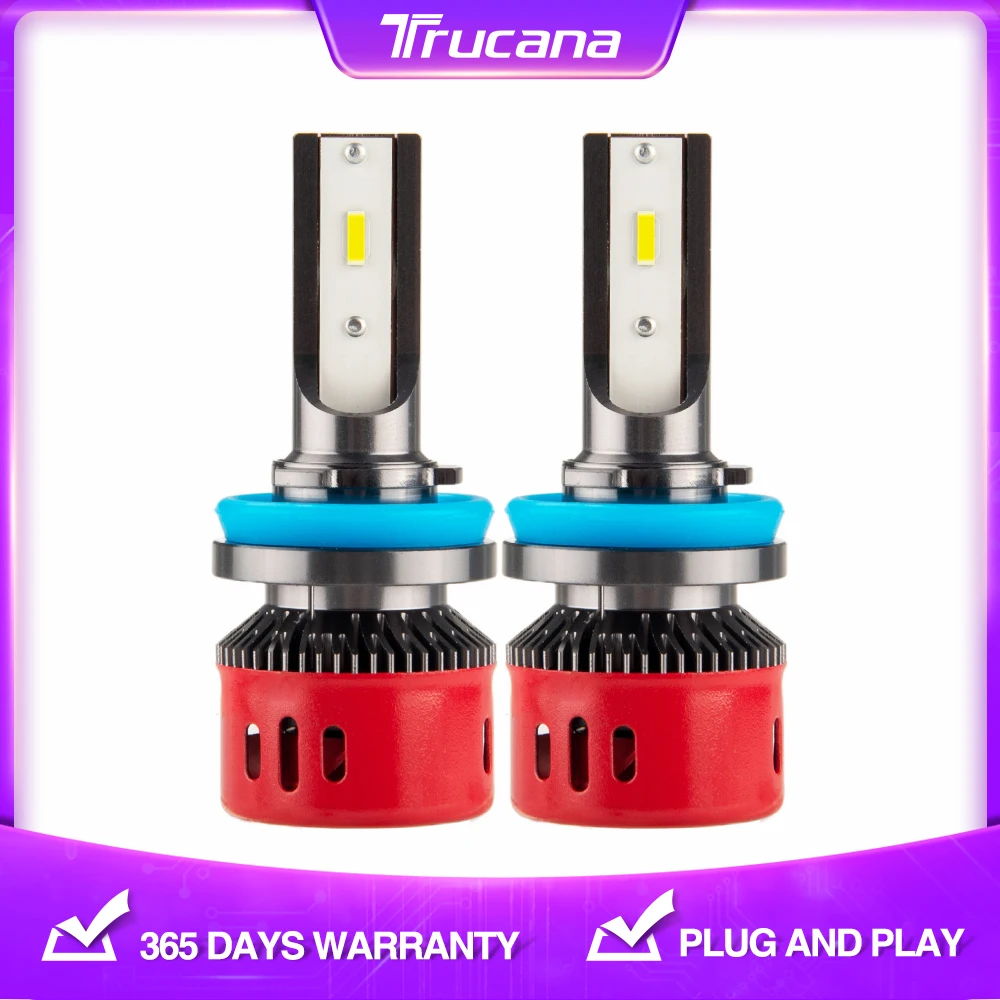 

Trucana H4 H7 LED Super Bright Car Lights 10000LM Canbus LED H1 9006 HB4 9005 HB3 H11 Car LED Light Headlight Turbo Lamp 6000K