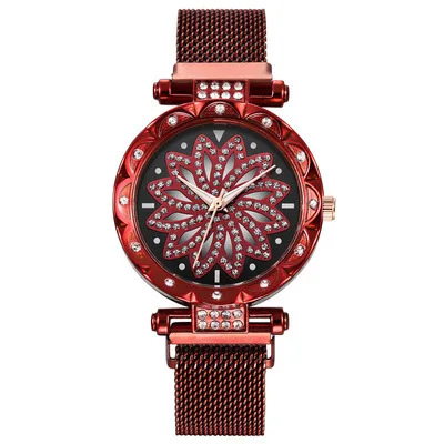 Роскошные модные женские часы браслет повседневные с кожаными кристаллами