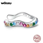 Женские серьги-клипсы Радуга из серебра 925 пробы с радужным Цирконом