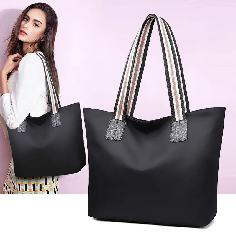 

X103 Водонепроницаемая нейлоновая Холщовая Сумка через плечо из ткани Оксфорд, простая вместительная сумка-тоут для женщин