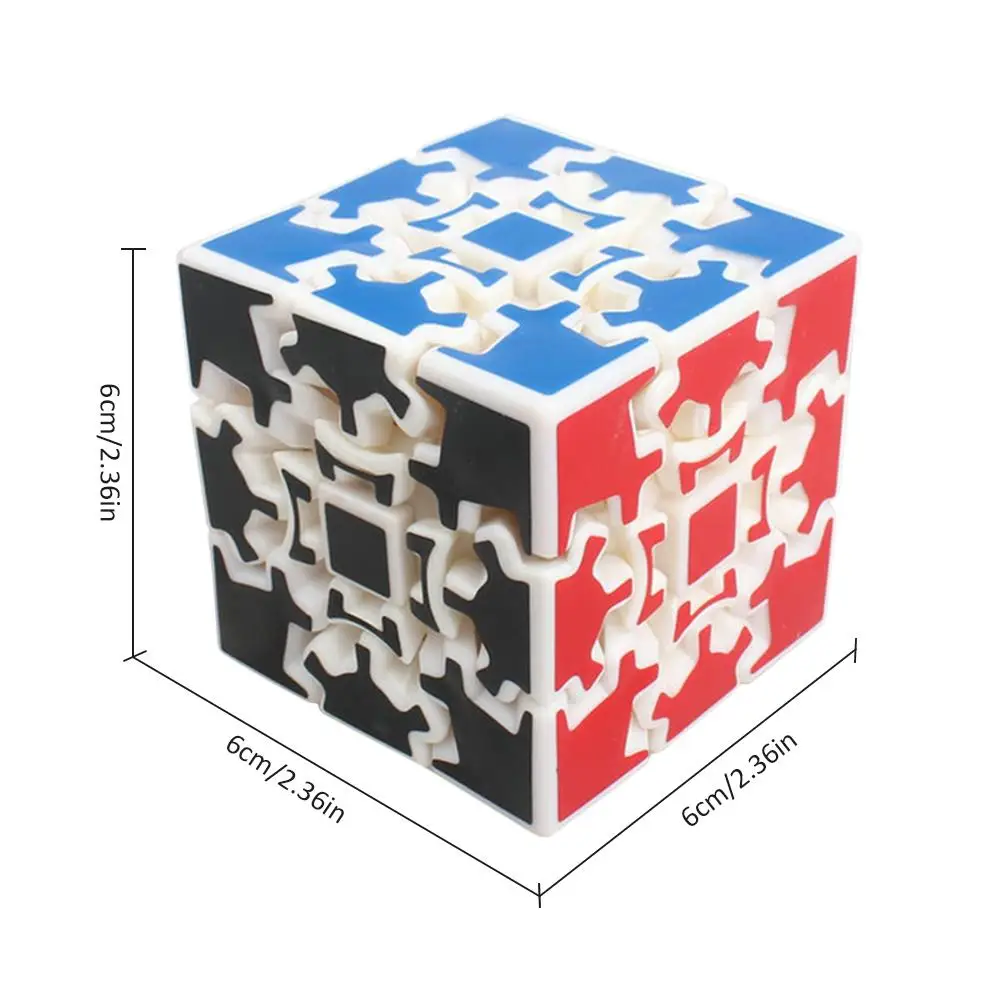 

Magic 3D Puzzle Gear Cube Shape Model Sticker Puzzle 60mm Ergonomic Design Challenging And Fun ABS Material 6x6x6CM Excellent