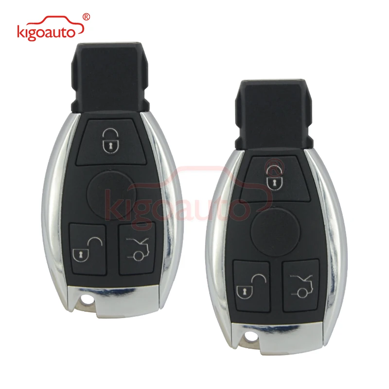 

Kigoauto 2pcs 3 button For Mercedes Benz C E Class 2010-2014 Smart car key shell remote key fob case
