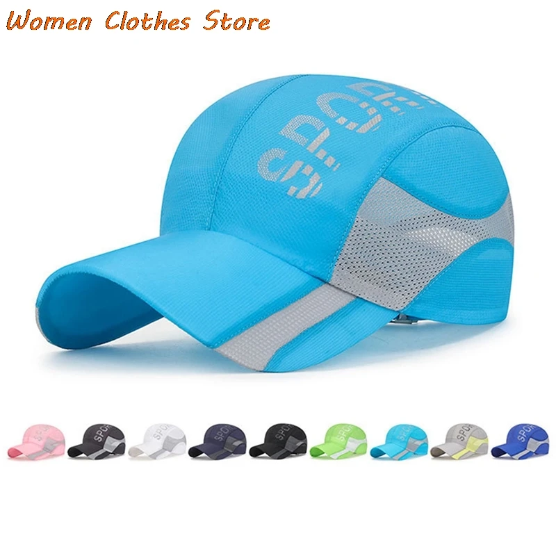 

Running Baseball Caps Adult Summer Mesh 9 Colors Sport Cap Adjustable Visor Men Women Hat Sport Cool Outdoor Hat Popular New