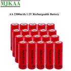 MJKAA 1020 шт AA 1,2 V 2300mAh Ni-MH батареи 2A 100% Высокое качество нейтральная аккумуляторная батарея для камер игрушки предварительно заряженные