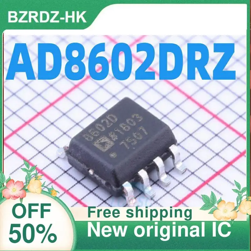 1-20PCS AD8602DRZ AD8602DR 8602D SOP-8 New original IC Operational amplifier chip