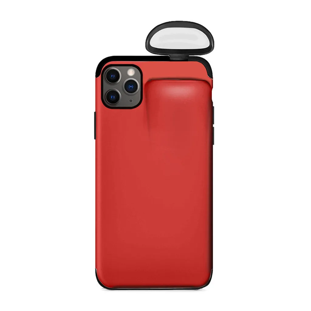 2 в 1 чехол для AirPods для iPhone 11 чехол для iPhone 7 Plus/8 Plus/X/XS Max/11 Pro Max чехол защитный чехол 19 октября