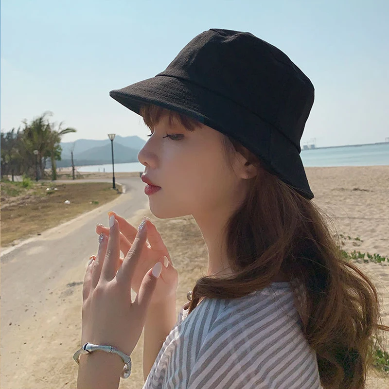 

Foldable Fashion Hip Hop Bucket Hat Double-Sided Fisherman Cap Unisex Outdoor Sunscreen Hat Fisherman Cap UV Protection