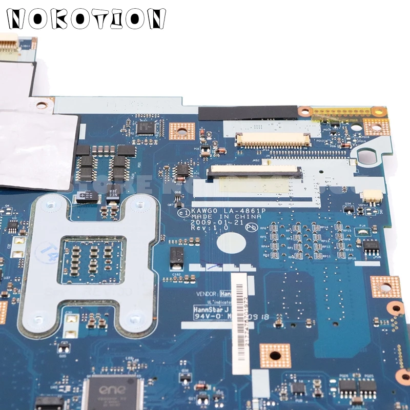 NOKOTION MBPGY02001 MB. PGY02.001 основной BAORD для acer aspire 5516 5517 5532 материнская плата для ноутбука LA-5481P LA-4861P DDR2 Бесплатный процессор
