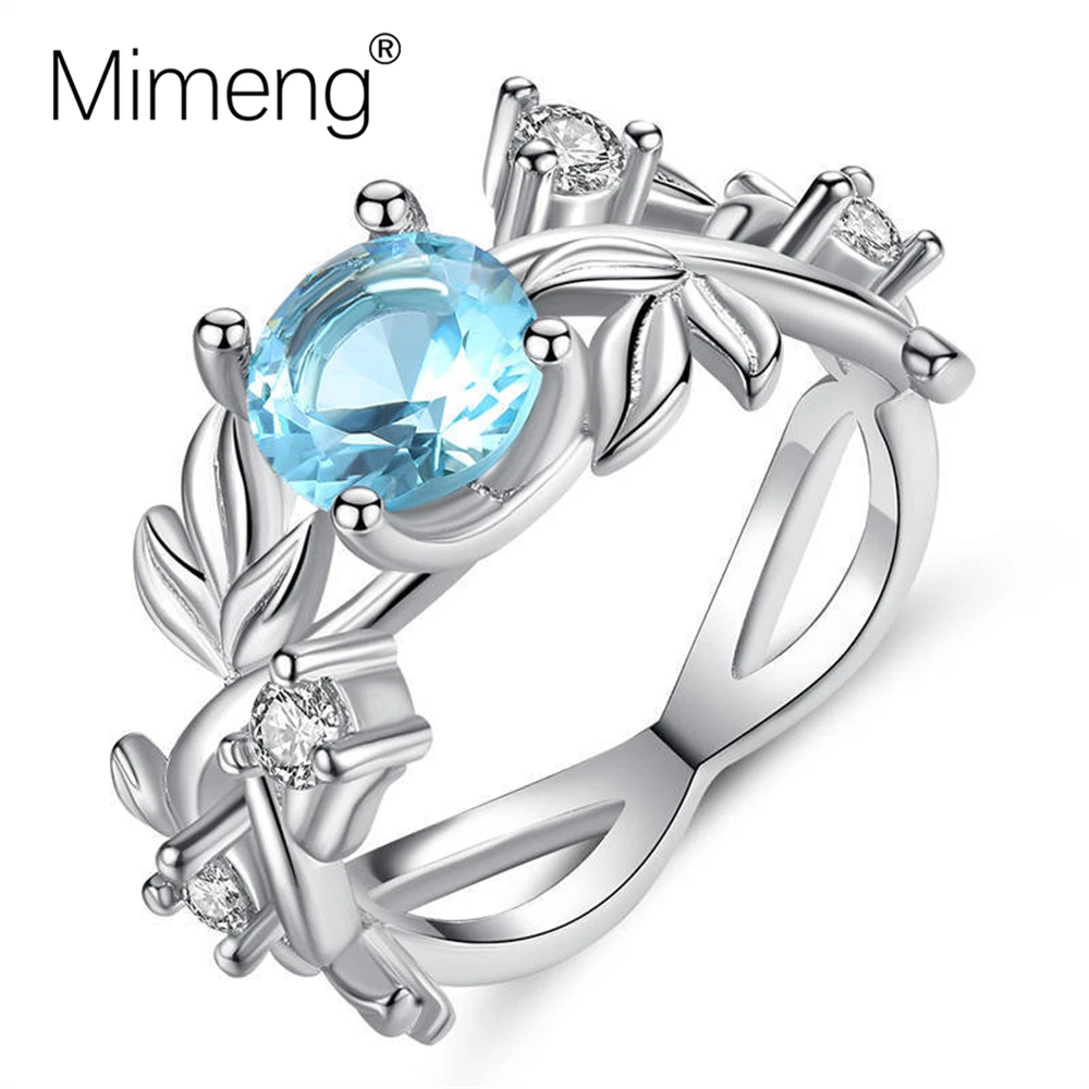 Mimeng 2020 весеннее новое кольцо инкрустированное фианитом ААА в форме листа большое