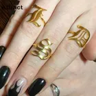 Кольцо женское, из нержавеющей стали, с буквами алфавита, A-Z