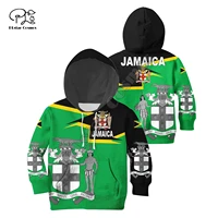plstar cosmos jamaica symbol fashion 3d print summer kids hoodies zipper hooded flag colorful casual brand clothing style 6