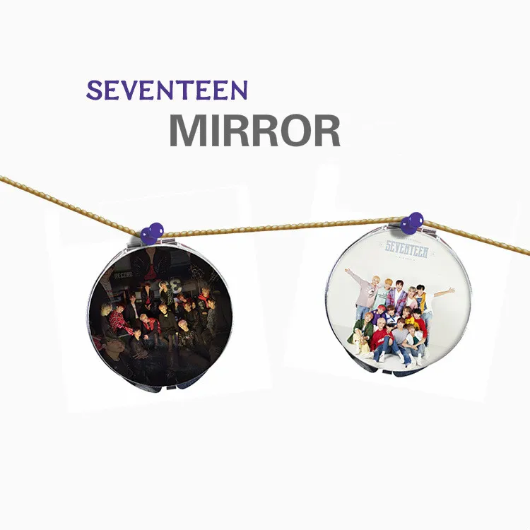 

[MYKPOP]SEVENTEEN Mirror Make-up Mirror KPOP Fans Collection SA18081002