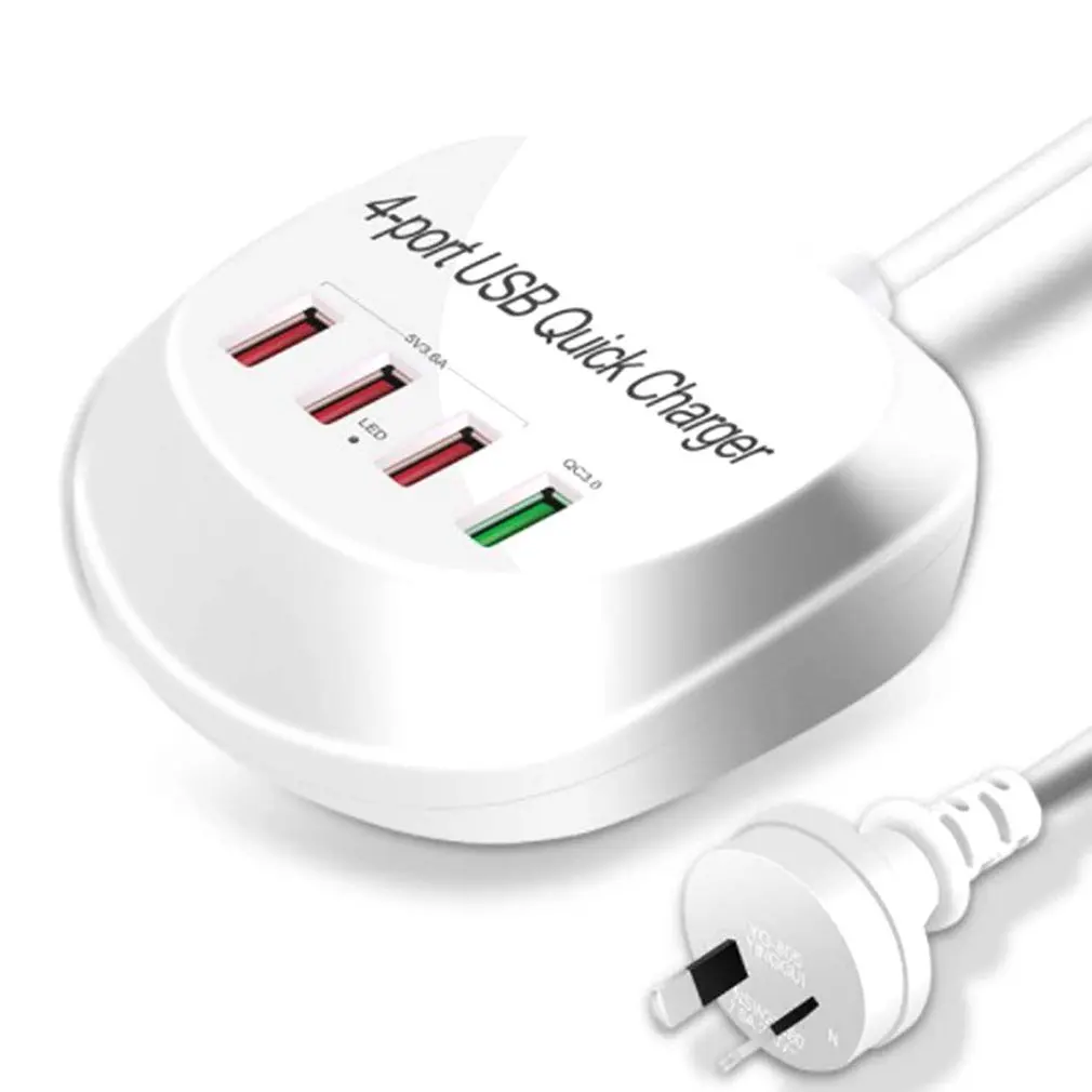 

Universal USB Hub 4 Port USB Quick Charger QC3.0 High Speed Mini Hub Socket Splitter Cable Adapter For Home Use Dropshipping