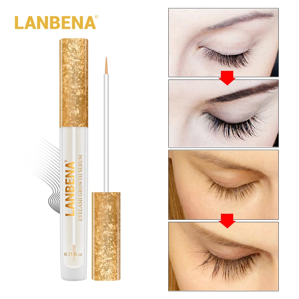 

LANBENA Eyelash Growth Essence Serum Eyelash Enhancer Longer Fuller Thicker Lashes Eyelashes and Eyebrows Enhancer Eye Care 1pcs