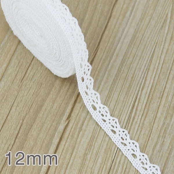 22 5 meters/roll) White Cotton Embroidered Lace Net Fabric Trim DIY Sewing Handmade Craft Ribbon Materials - Цвет: 22