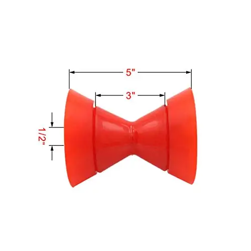 3-дюймовый полиуретановый ролик в сборе вал 1/2 дюйма Не оставляющий следов для
