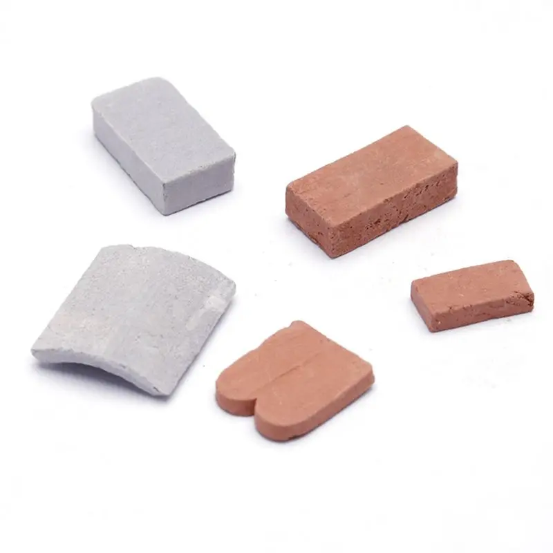 100/80 шт. 1/16 1/35 миниатюрные кирпичные плитки сцена модель DIY песок стол ручной стены