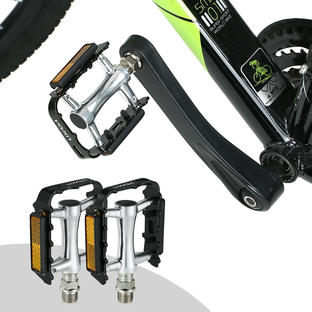 Lixada Anti-skid Bike Pedals Lightweight 9/16IN Bearing Road MTB Bicycle Aluminum alloy Steel Ball | Спорт и развлечения