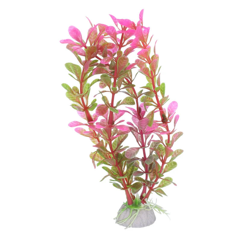 BEST18cm искусственное пластиковое растение украшение аквариума Fuschia|Декорации| |